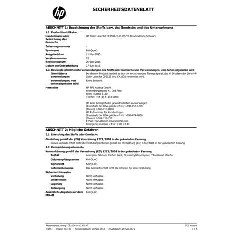 Toner alta capacità HP nero  CE250X